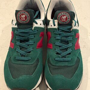 New Balance 574 Core - Green/Red - Women's 8